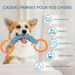 DOWNYPAWS - Jouets en corde, jouets de tir à la corde atténuation de l'anxiété, matériau durable, bonne dimension, conception fonctionnelle