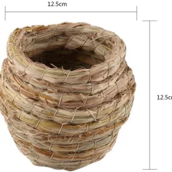 DOWNYPAWS - Jouets pour oiseaux-nid d'oiseau-grand tissé à la main 12,5 cm