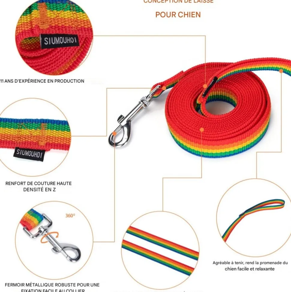 DOWNYPAWS - Laisse de dressage pour chien