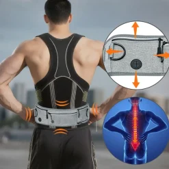 DOWNYPAWS - Laisse pour chien mains libres-courant - gris-avec sac de rangement