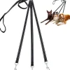 DOWNYPAWS - Laisse pour chien 3 têtes