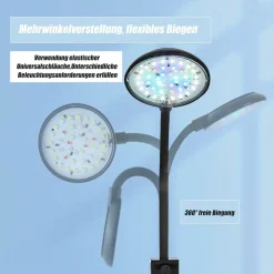 DOWNYPAWS - Lampe d'aquarium led 7w blanc/bleue