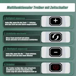 DOWNYPAWS - Lampe d'aquarium led 7w blanc/bleue