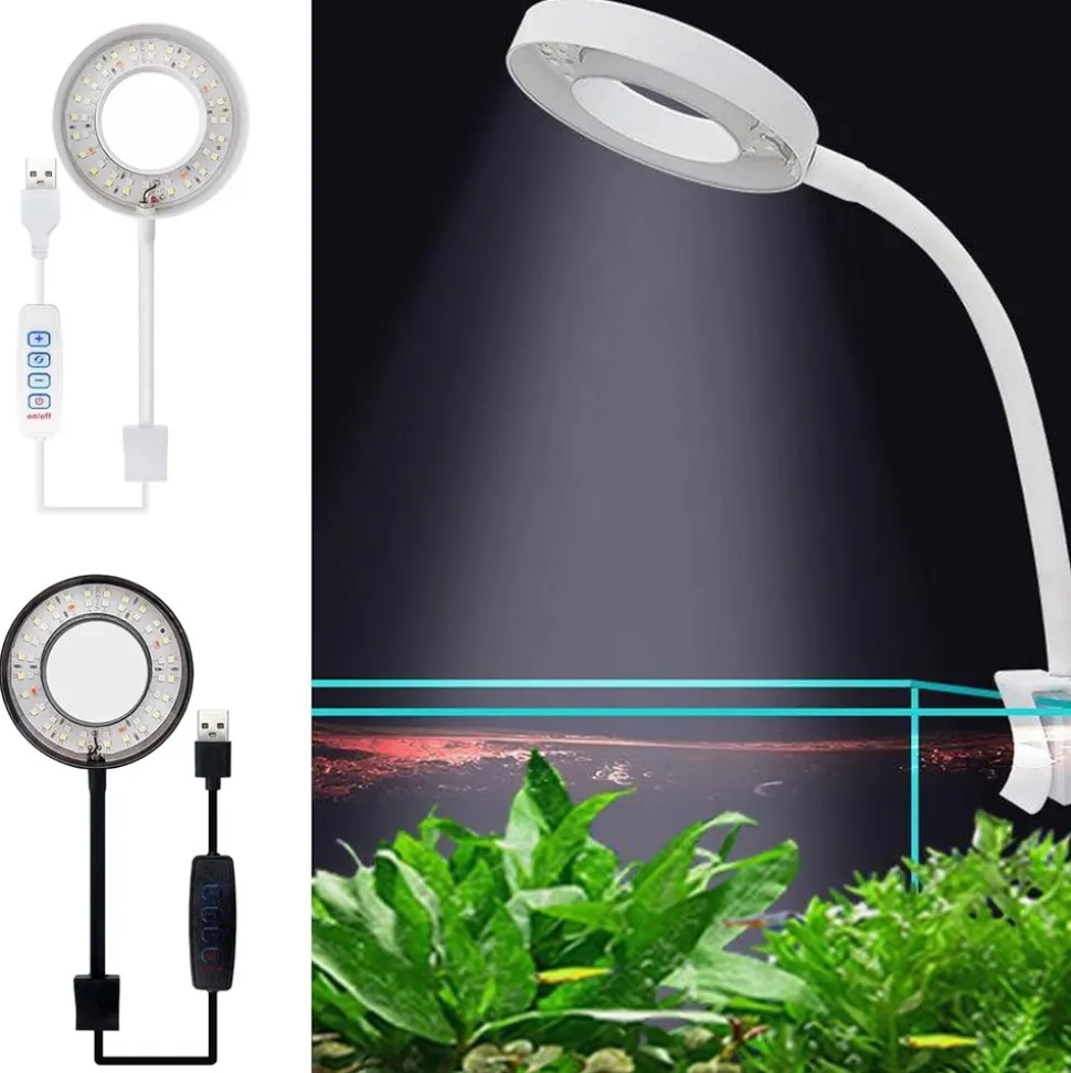 DOWNYPAWS - Lampe d'aquarium 8w réglable