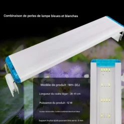 DOWNYPAWS - Lampe d'éclairage pour poissons-accessoires d'aquarium-28cm