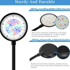 DOWNYPAWS - Lampe led 7w clip pour aquarium - étanche