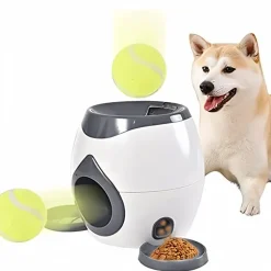 DOWNYPAWS - Lanceur de balles pour chien, alimentation automatique, balle adaptée, compact