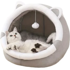 DOWNYPAWS - Lit Douillet En Forme De Grotte Pour Chat