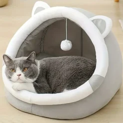 DOWNYPAWS - Lit Douillet En Forme De Grotte Pour Chat