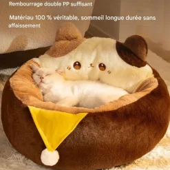 DOWNYPAWS - Lit pour chat forme de chat 55*55*32cm