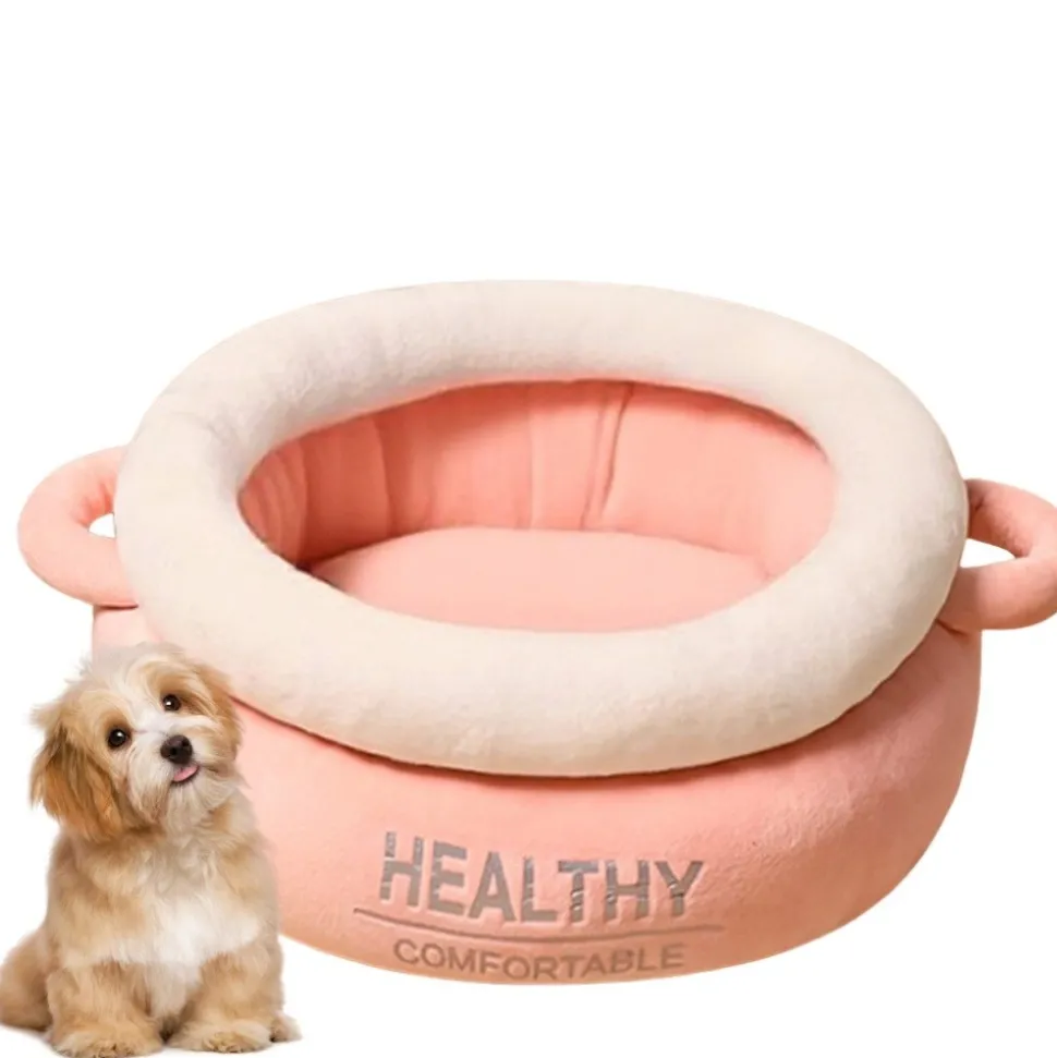 DOWNYPAWS - Lit pour chat amovible rose 40*40*18cm