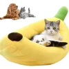 DOWNYPAWS - Lit pour chat en forme de banane-70*40*13cm