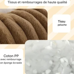 DOWNYPAWS - Lit pour chat et chien kaki