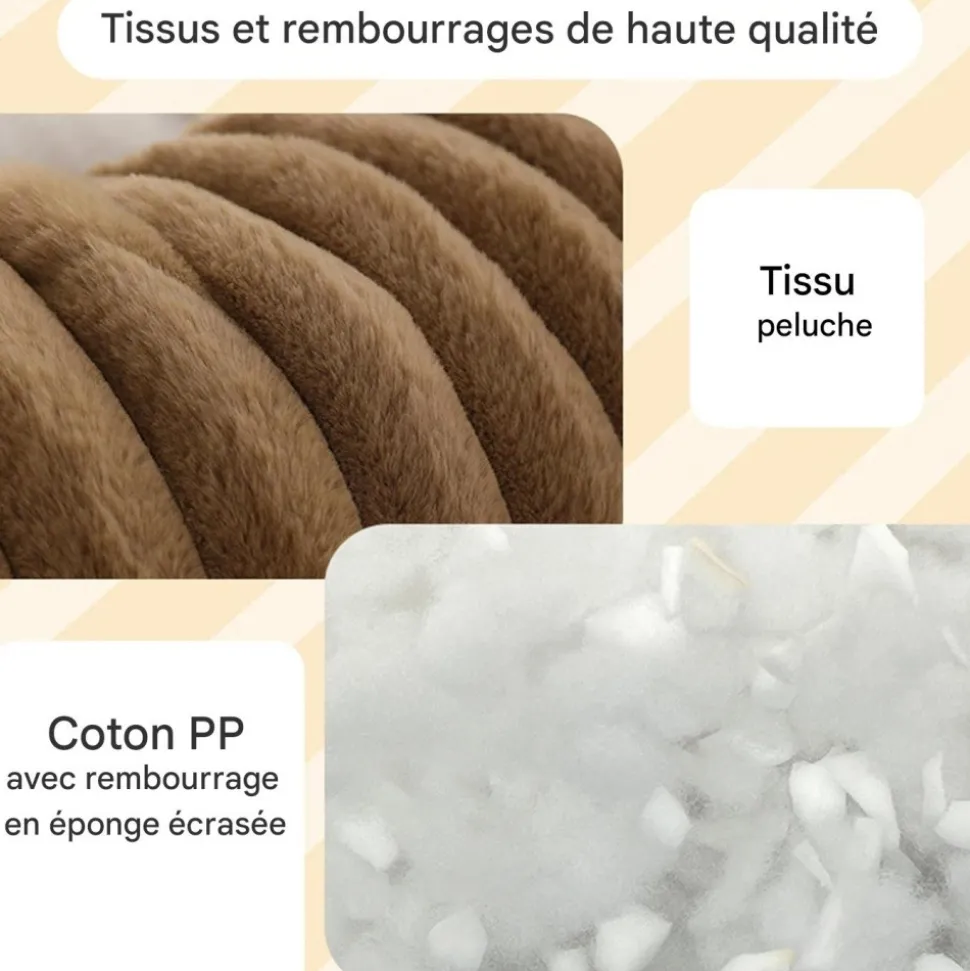 DOWNYPAWS - Lit pour chat et chien kaki