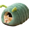 DOWNYPAWS - Lit pour chat forme de chenille-(43*33*28) dans 8 catties