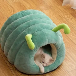 DOWNYPAWS - Lit pour chat forme de chenille-(43*33*28) dans 8 catties