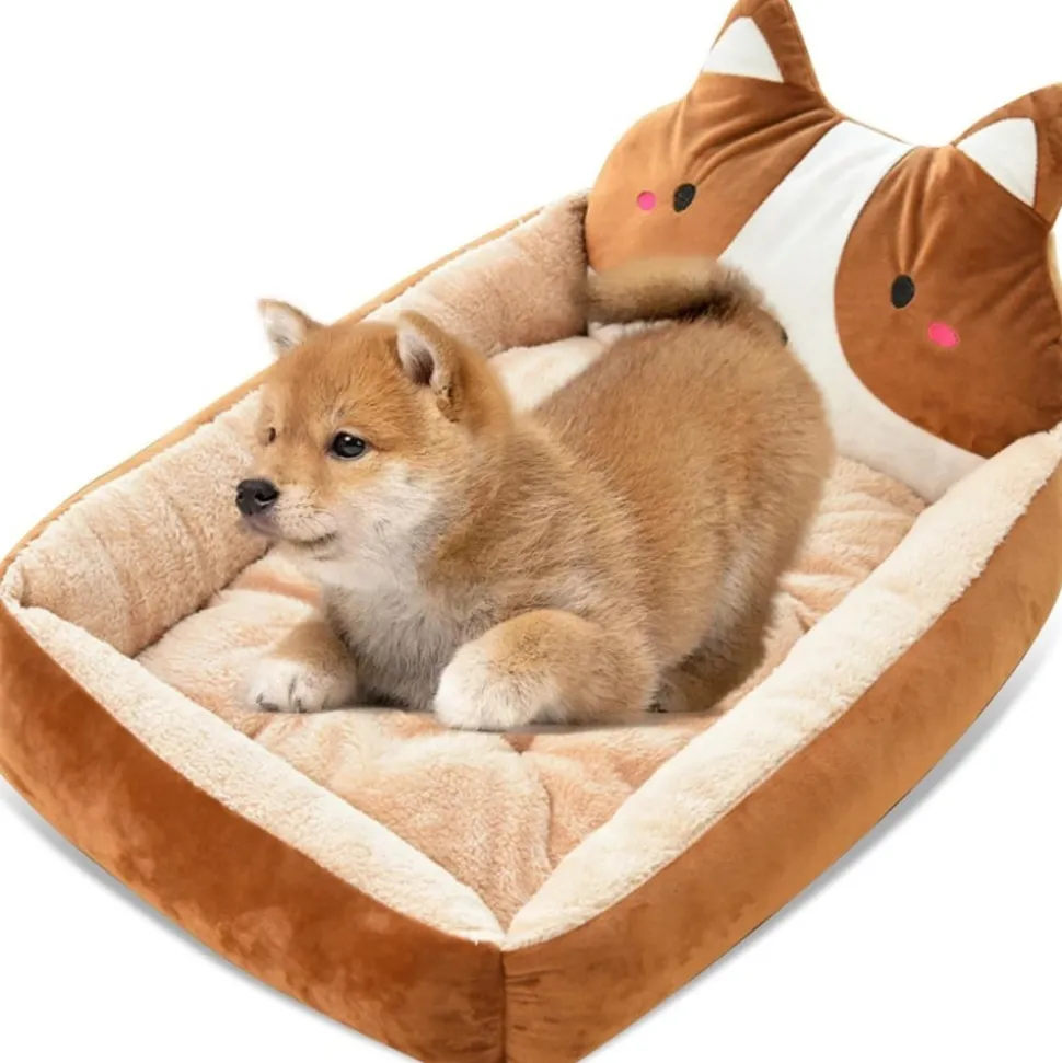 DOWNYPAWS - Lit pour chien brun