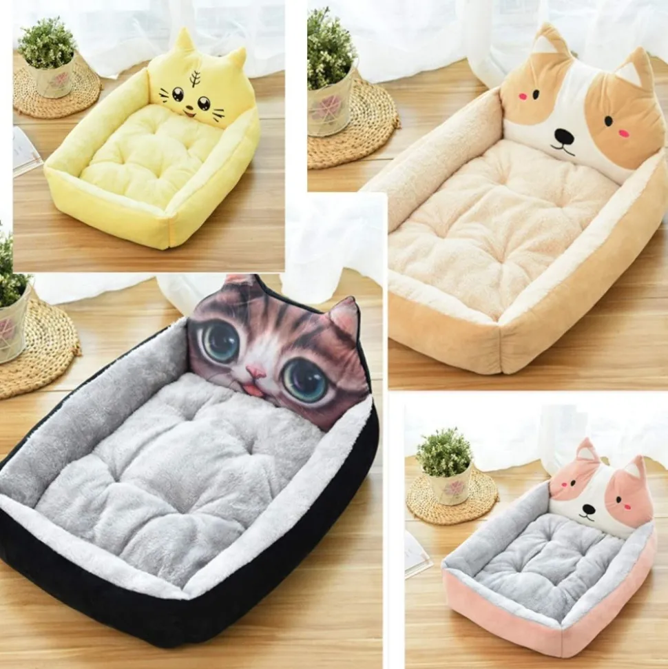 DOWNYPAWS - Lit pour chien brun