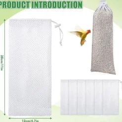 DOWNYPAWS - Lot de 6 mangeoires à chaussettes pour oiseaux sauvages