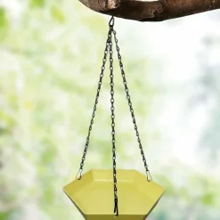 DOWNYPAWS - Mangeoire à oiseaux suspendue - forme hexagonale