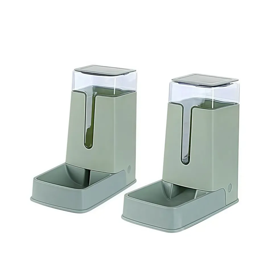 DOWNYPAWS - Mangeoire automatique et fontaine à boire pour chiens - grande capacité