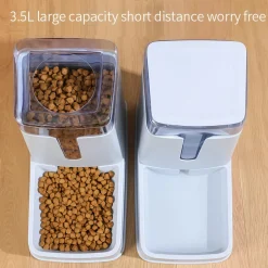 DOWNYPAWS - Mangeoire automatique et fontaine à boire pour chiens - grande capacité