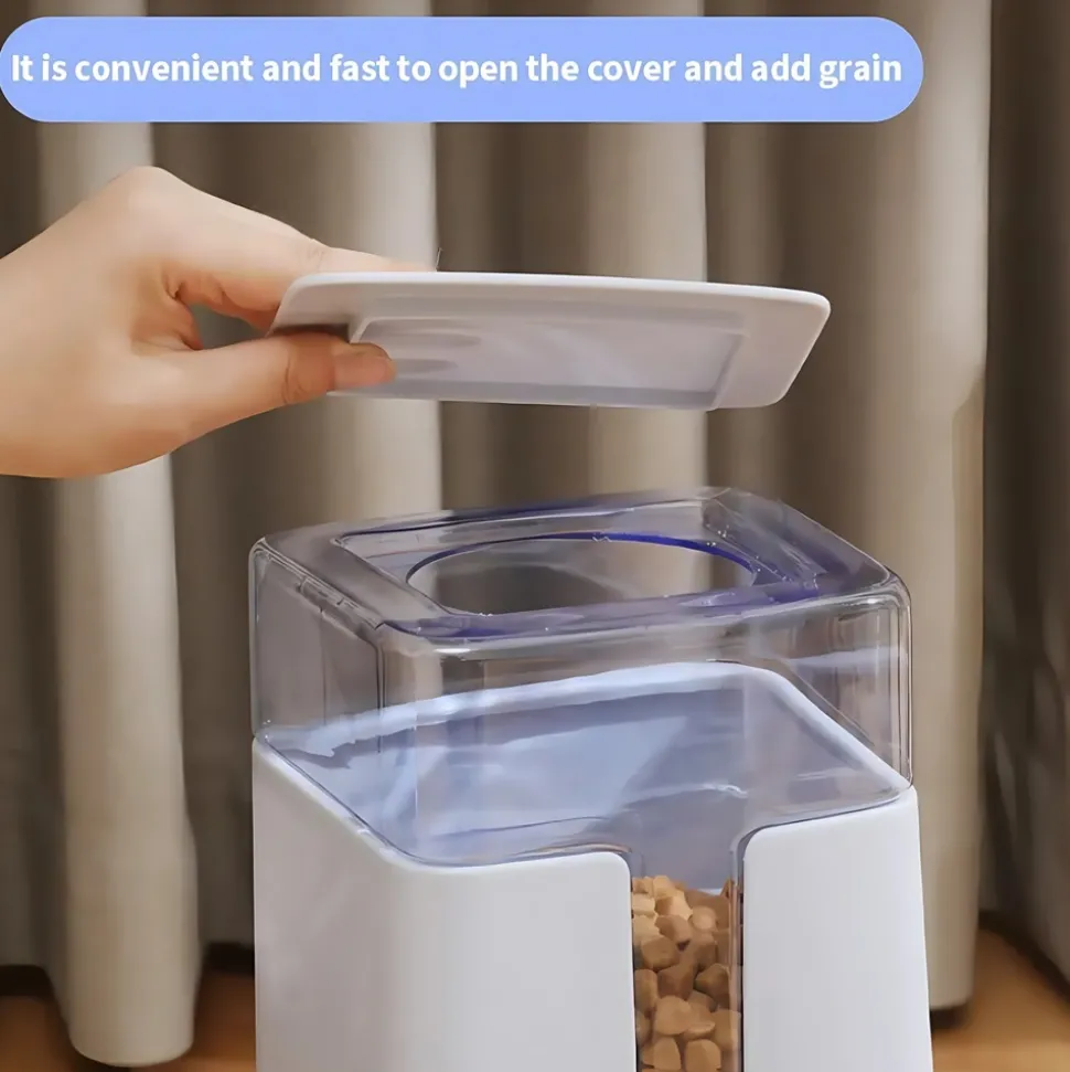 DOWNYPAWS - Mangeoire automatique et fontaine à boire pour chiens - grande capacité