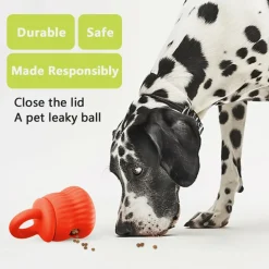 DOWNYPAWS - Mangeur lent de chien en silicone médical certifié fda orange