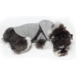 DOWNYPAWS - Manteau pour chiens-avec harnais-réfléchissant imperméable-gris taille xl