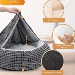 DOWNYPAWS - Marron lit pour chien