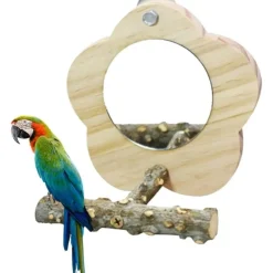DOWNYPAWS - Miroir perche pour perroquet 15*8cm