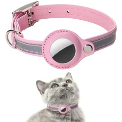 DOWNYPAWS - Modèles compatibles airta - collier anti-perte pour chat rose