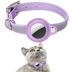 DOWNYPAWS - Modèles compatibles airta - collier anti-perte pour chat violet