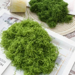 DOWNYPAWS - Mousse artificielle à grains fins pour gazon en pot 100 g vert clair