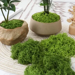 DOWNYPAWS - Mousse artificielle à grains fins pour gazon en pot 100 g vert clair