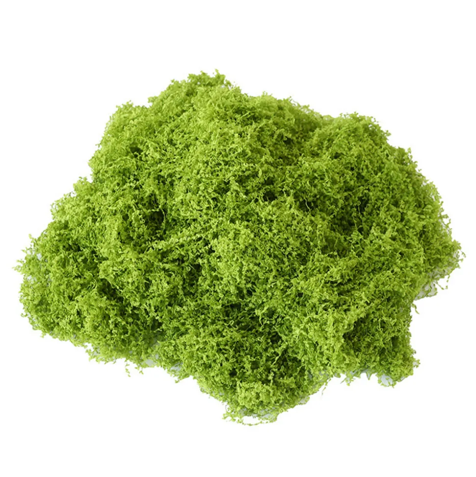 DOWNYPAWS - Mousse artificielle à grains fins pour gazon en pot 50 g vert clair