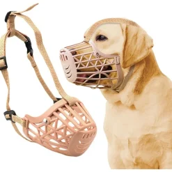 DOWNYPAWS - Muselière pour chien-convient aux chiens de moins de 15 kg-beige