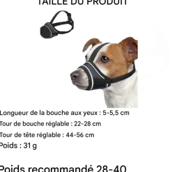 DOWNYPAWS - Muselière pour chien