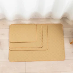 DOWNYPAWS - Nappe anti-urine pour animaux de compagnie réutilisable 70*100cm beige