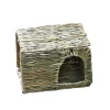 DOWNYPAWS - Nid de lapin en herbe tissée fait main - cage et lit en paille naturelle pour petits animaux