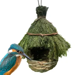 DOWNYPAWS - Nid d'oiseau extérieur en paille