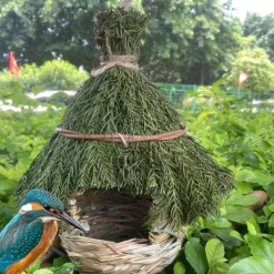 DOWNYPAWS - Nid d'oiseau extérieur en paille