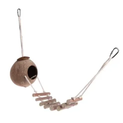 DOWNYPAWS - Nid d'oiseau, noix de conduite à perruche accrochée à la noix