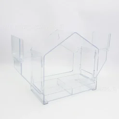 DOWNYPAWS - Nid d'oiseaux transparent - remplisseur d'aliments pour oiseaux pour fenêtre extérieure