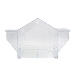 DOWNYPAWS - Nid d'oiseaux transparent - remplisseur d'aliments pour oiseaux pour fenêtre extérieure