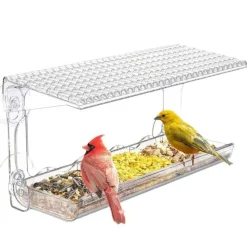 DOWNYPAWS - Nid d'oiseaux transparent avec sucker puissant