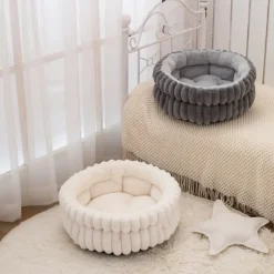 DOWNYPAWS - Nid pour chien et chat de petite taille coussin épaissi et grand 50*50cm gris foncé