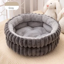 DOWNYPAWS - Nid pour chien et chat de petite taille coussin épaissi et grand 60*60cm gris foncé