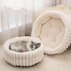 DOWNYPAWS - Nid pour chien et chat de petite taille, coussin épaissi et grand, 50*50cm