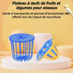 DOWNYPAWS - Nourrisseur - adapté pour oiseaux perroquets